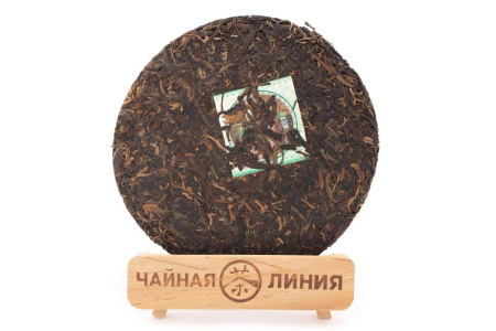 Pressed Raw Pu-erh Tea - Sheng pu-erh 2007 "Chang'e Flies to the Moon" of the "Pagoda" brand from the "Liming" factory, 357 g, 