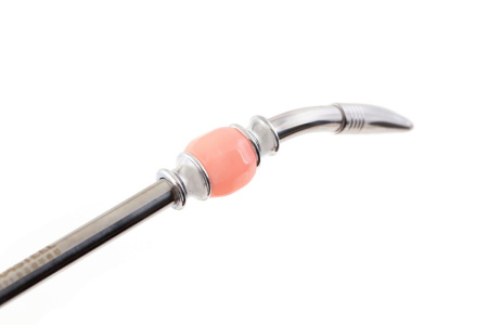 Bombilla for mate (bombilla) metal straw with a Rose Quartz filter. Price: ₽2,830 rub.