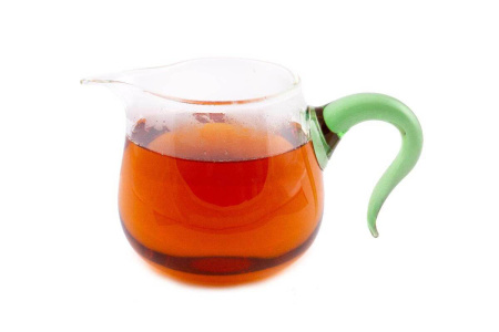 Glass chahai with a green handle, 460 ml. Price: ₽1,920 rub.