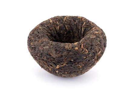Pressed Raw Pu-erh Tea - Sheng pu-erh 2006 "Premium grade" of the "Pine and Crane" brand from the "Xiaguan" plant, 100 g, 