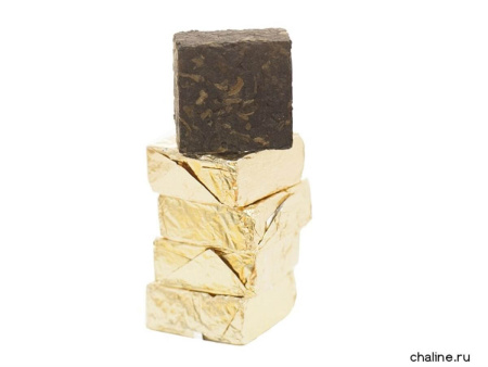 Pressed Rip Pu-erh Tea - Шу Пуэр 2014 г. завода «Кайшуньхао» набор 50 г (9 шт. в пачке), 