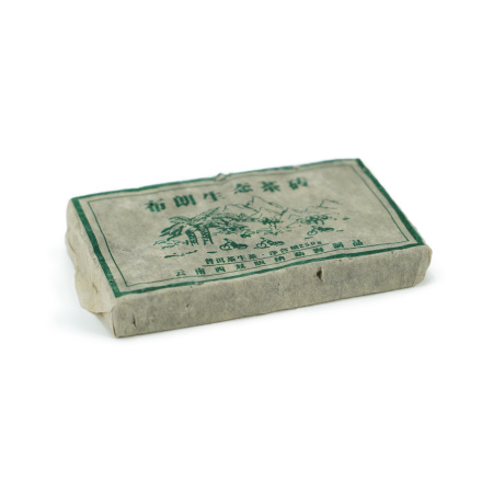 Pressed Raw Pu-erh Tea - Шэн пуэр 2018 г. "Экологическая среда гор Булан" кирпич 250 г, 