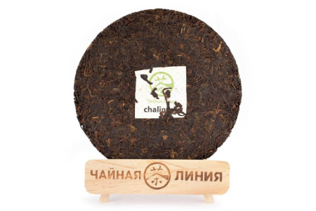 Chaline Pu-erh Tea - Shu Pu-erh "Wanderer" from the Tea Line brand, 357 g, 