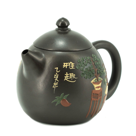 Clay teapot "Noble plants", 200 ml.. Price: ₽8,100 rub.