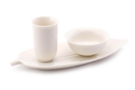 Tea set with stand "Bowl on a leaf", 25 ml. | 茶杯. Price: ₽2,130 rub.