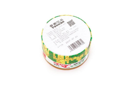 Pressed Rip Pu-erh Tea - Шу пуэр 2017 г. «Люкс» марки «Сосна и журавль» завода «Сягуань» гнездо 100 г, 
