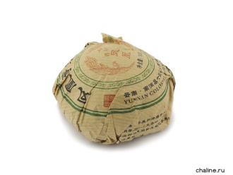 Pressed Raw Pu-erh Tea - Шэн пуэр 2019 г. завода «Цицай фэнхуан» гнездо 100 г