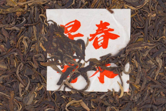 Pressed Raw Pu-erh Tea - Sheng Pu'er 2019 "Tall Trees in Early Spring" from the Datan factory, 357 g, 