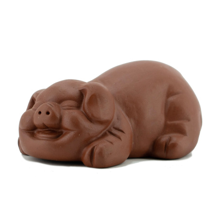 Clay tea toy "Brown Pig". Price: ₽2,880 rub.