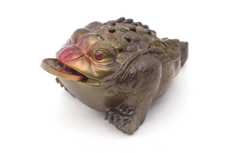 Tea Figurine "Medium Three-legged Wealth Toad with Red Nose" Color Changing. Price: ₽1,580 rub.