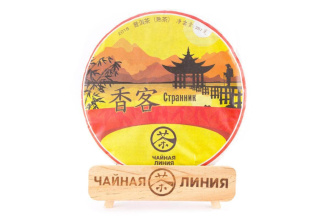 Chaline Pu-erh Tea - Shu Pu-erh "Wanderer" from the Tea Line brand, 357 g