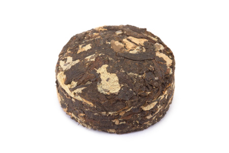 Pressed Rip Pu-erh Tea - Shu pu-erh "Nomi Xiang" minitochi, 