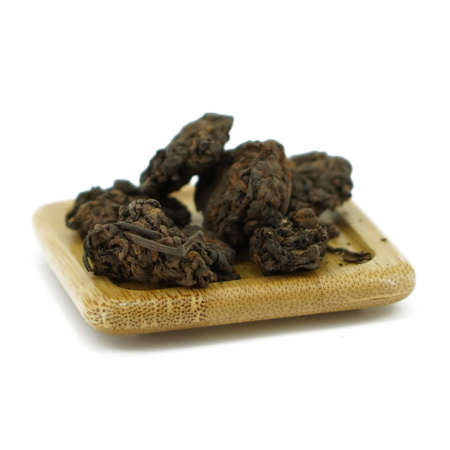 Loose Leaf Pu-erh Tea - Shu Pu'er 2016 "Bulan Laochatou" (Old Tea Heads from the Bulan Mountains) from the Kaishunhao factory, 