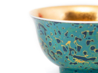 Porcelain bowl "Mayan Treasure" with gilding, 110 ml. | 茶杯. Price: ₽27,120 rub.