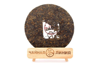 Pressed Rip Pu-erh Tea - Шу пуэр 2018 г. «9978» марки «Старый товарищ» завода «Хайвань» 357 г, 