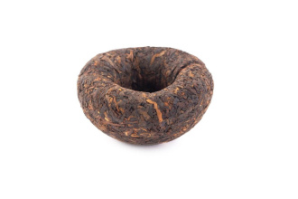 Pressed Rip Pu-erh Tea - Шу пуэр 2013 г. «Мэнхайское гнездо» завода «Чашуван» 100 г, 
