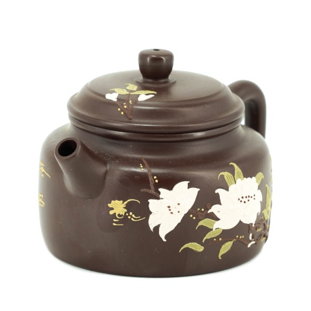 Глиняный чайник "Белые цветы". Price: ₽7,500 rub.
