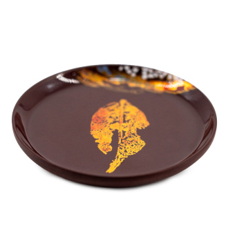 Подставка для чайника или пиалы "Бордовый листок". Price: ₽1,610 rub.