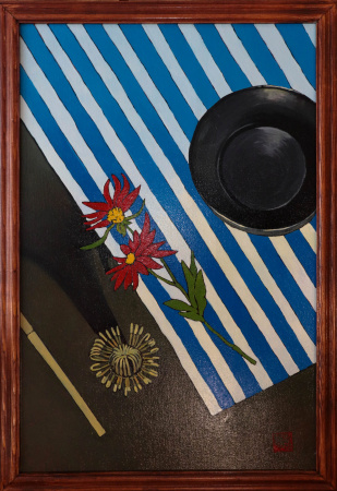 Painting "Chawan, Chasen, Matcha", oil paints, canvas. Nikolay Leushin. Price: ₽5,000 rub.