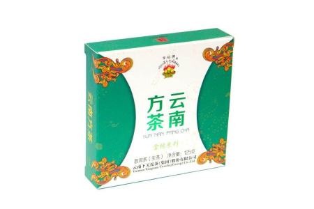 Pressed Raw Pu-erh Tea - Чай Шэн пуэр 2015 года "Священное пламя" завода "Сягуань", 125 гр, 