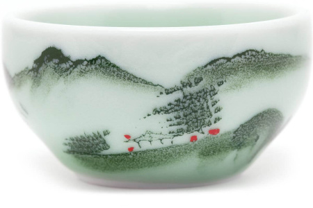 Bowl (chabei) "Tea drinking in the mountains", 50 ml. | 茶杯. Price: ₽380 rub.