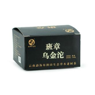 Pressed Rip Pu-erh Tea - Шу пуэр 2022 г. "Черное золото Баньчжан" завода "Чжоуши " 100 г