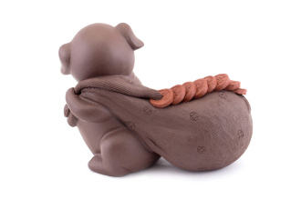 Tea toy "Pig with a money bag". Price: ₽2,960 rub.
