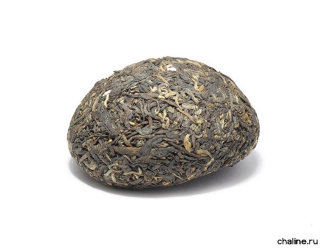 Pressed Rip Pu-erh Tea - Шу пуэр 2015 г. «V93» марки «Даи» завода «Мэнхай» 100 г, 