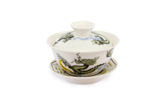 Гайвань фарфоровая «Зеленый дракон», 190 мл.. Price: ₽680 rub.