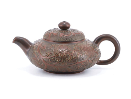 Qinzhou, Guangxi, Purple Lotus Clay Teapot, 170ml. Price: ₽20,580 rub.