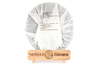 Pressed Raw Pu-erh Tea - Шэн пуэр 2009 г. "Чистое сырьё с гор Цзинмай" завода "Чашуван" 357 г, 