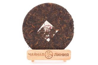 Pressed Rip Pu-erh Tea - Шу пуэр 2008 г. «Чайный блин пуэра из Мэнхай, Баньчжан» завода «Тяньди Жэнь» 357 г, 