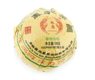 Pressed Raw Pu-erh Tea - Sheng Pu'er 2020 Qicai Fenghuang plant nest 100 g