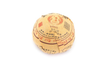 Pressed Rip Pu-erh Tea - Шу пуэр 2019 г. завода «Цицай фэнхуан» гнездо 100 г