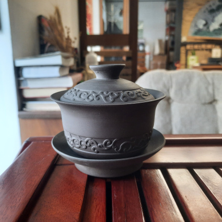 Гайвань глиняная "Тёмный горельеф", 160 мл.. Price: ₽950 rub.