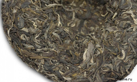 Chaline Pu-erh Tea - Шэн пуэр 2016 г. "Биндао" марки "Чайная Линия" 200 г, 