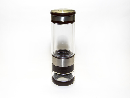 Hiking glass thermos with a valve that cuts off water from tea, 280 ml.. Цена:  руб.