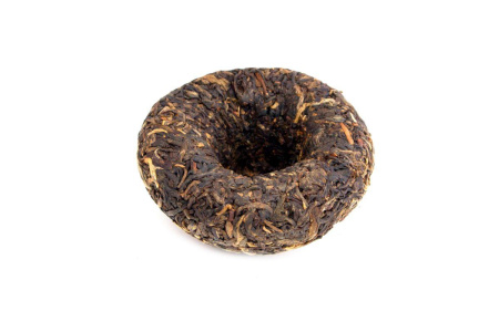 Pressed Raw Pu-erh Tea - Sheng pu-erh 2006 "Cangshan Yinhao" brand "Pine and Crane" factory "Xiaguan" 100 g, 