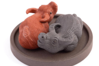 Уценённая чайная фигурка глиняная "Слияние энергий Инь и Ян". Price: ₽2,940 rub.