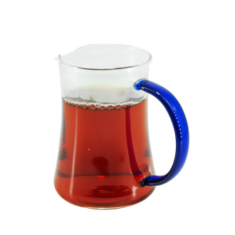 Glass chahai with blue handle, 345 ml.. Price: ₽1,610 rub.