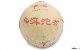Pressed Rip Pu-erh Tea - Шу пуэр 2015 г. «Гнездо пуэра» завода «Сягуань» 100 г, 
