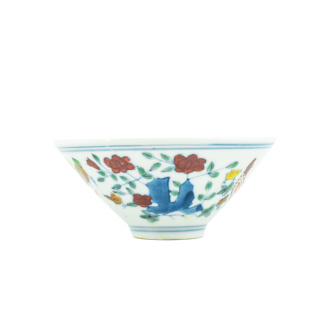 Porcelain bowl "Village" chicken porcelain handmade 110 ml. | 茶杯. Price: ₽8,690 rub.