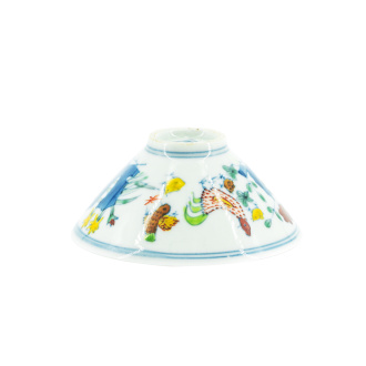 Porcelain bowl "Village" chicken porcelain handmade 110 ml. | 茶杯. Price: ₽8,690 rub.