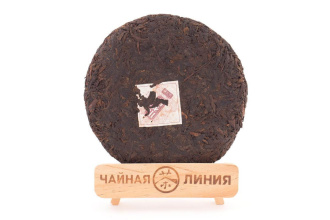Pressed Rip Pu-erh Tea - Шу пуэр 2017 г. «Гора зелёного дракона» завода «Чжаоцзун» бинча 357 г, 