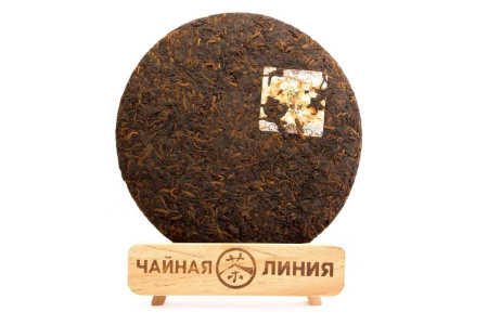 Pressed Rip Pu-erh Tea - Шу пуэр 2016 г. «Красное пламя» марки «Кайшуньхао» 357 г, 