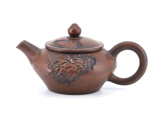 Глиняный чайник "Лиственные узоры", 125 мл.. Price: ₽19,590 rub.