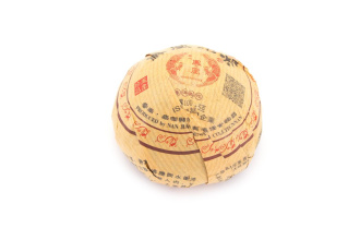 Pressed Rip Pu-erh Tea - Шу пуэр 2016 г. завода «Цицай фэнхуан» гнездо 100 г