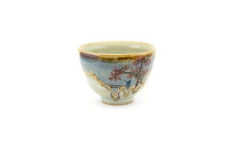Фарфоровая пиала «Путник» ручной росписи, 130 мл. | 茶杯. Price: ₽6,980 rub.