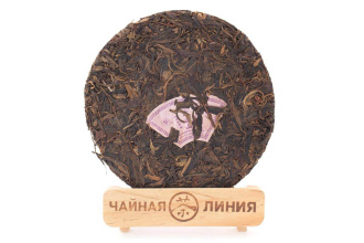Pressed Raw Pu-erh Tea - Шэн пуэр 2003 г. «Горы Иу» завода «Шесть великих чайных гор» 357 г, 