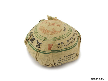 Pressed Raw Pu-erh Tea - Шэн пуэр 2017 г. завода «Цицай фэнхуан» гнездо 100 г, 